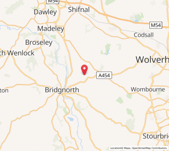 Map of Worfield, EnglandEngland