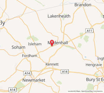 Map of Worlington, EnglandEngland