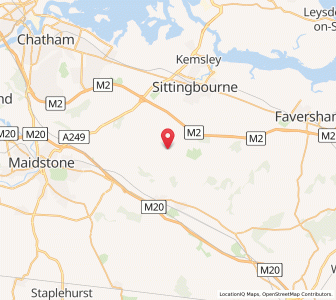 Map of Wormshill, EnglandEngland