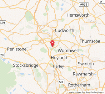 Map of Worsborough, EnglandEngland