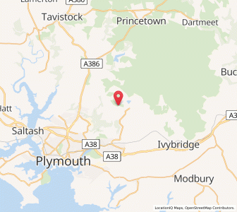 Map of Wotter, EnglandEngland