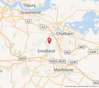 Map of Wouldham, EnglandEngland