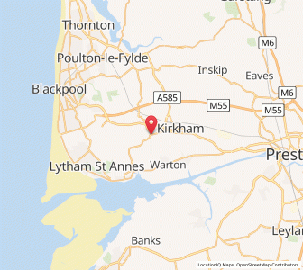 Map of Wrea Green, EnglandEngland