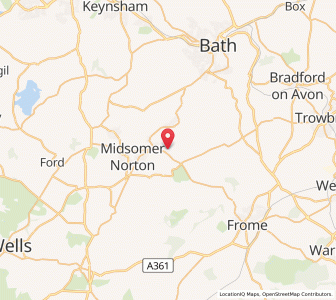 Map of Writhlington, EnglandEngland