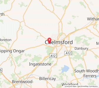 Map of Writtle, EnglandEngland