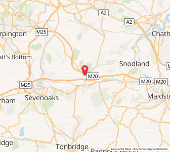 Map of Wrotham, EnglandEngland