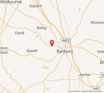 Map of Wroxton, EnglandEngland