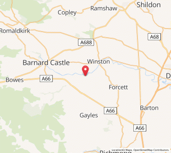 Map of Wycliffe, EnglandEngland