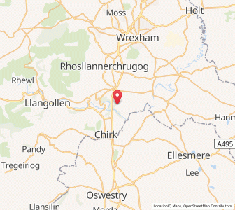 Map of Wynnstay, WalesWales