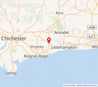 Map of Yapton, EnglandEngland