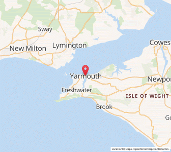 Map of Yarmouth, EnglandEngland