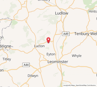 Map of Yarpole, EnglandEngland