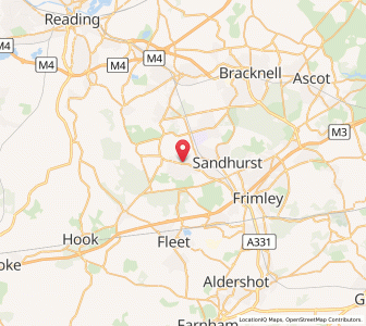 Map of Yateley, EnglandEngland