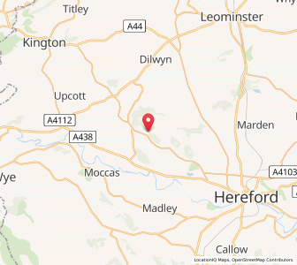 Map of Yazor, EnglandEngland