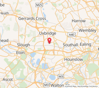 Map of Yiewsley, EnglandEngland