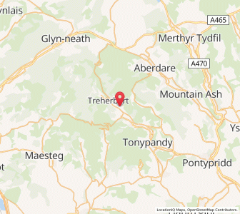 Map of Ynyswen, WalesWales