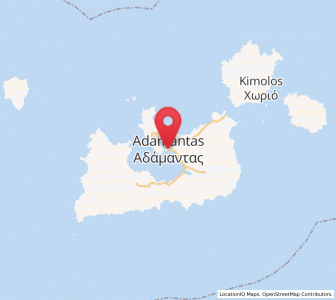 Map of Adámas, South Aegean