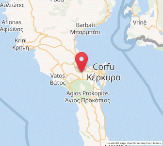 Map of Áfra, Ionian Islands