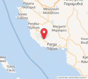 Map of Agiá, Epirus