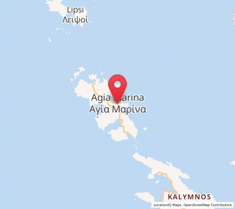 Map of Agía Marína, South Aegean