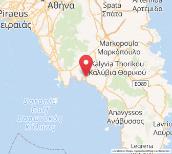 Map of Agía Marína, Attica