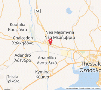 Map of Ágios Athanásios, Central Macedonia