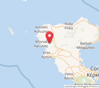 Map of Agios Georgis, Ionian Islands