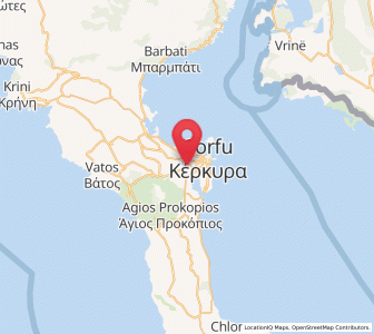 Map of Alepoú, Ionian Islands