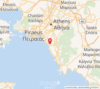 Map of Álimos, Attica