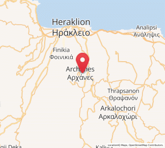 Map of Ano Arhanes, Crete