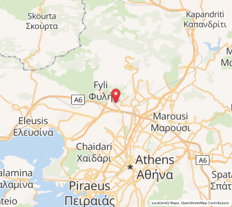 Map of Áno Liósia, Attica