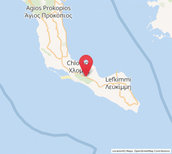 Map of Argyrádes, Ionian Islands