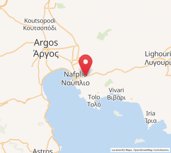 Map of Aria, Peloponnese