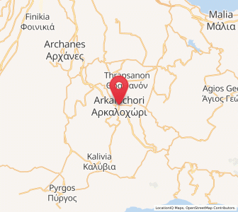 Map of Arkalochóri, Crete