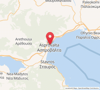 Map of Asproválta, Central Macedonia