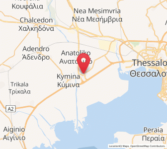 Map of Chalástra, Central Macedonia