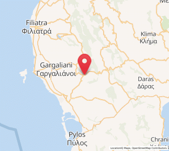 Map of Chóra, Peloponnese