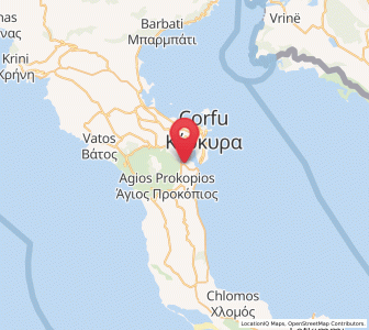 Map of Chrysiída, Ionian Islands