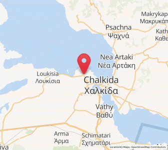 Map of Dhrosiá, Central Greece