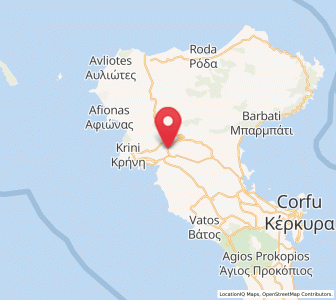 Map of Doukádes, Ionian Islands
