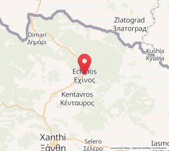 Map of Echínos, East Macedonia and Thrace