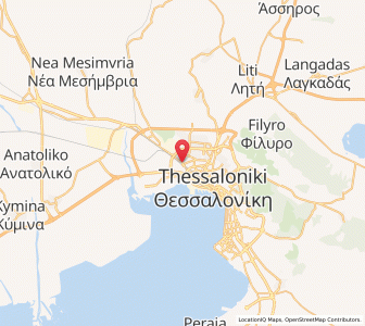 Map of Elefthério - Kordelió, Central Macedonia