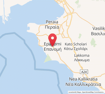 Map of Epanomí, Central Macedonia