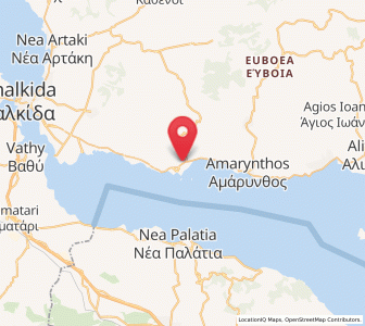 Map of Erétria, Central Greece