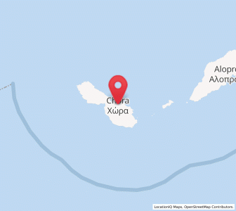 Map of Folégandros, South Aegean