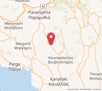 Map of Gardíki, Epirus
