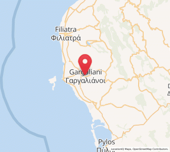 Map of Gargaliánoi, Peloponnese