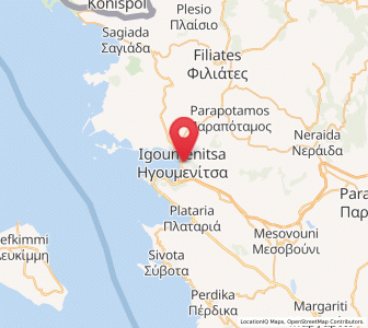 Map of Igoumenítsa, Epirus