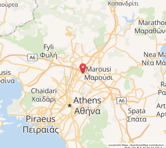Map of Irákleio, Attica