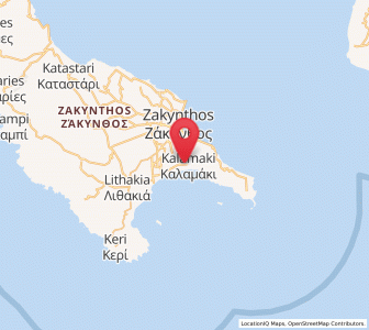 Map of Kalamákion, Ionian Islands